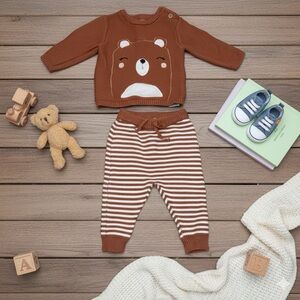 Rene Rofe Orange Knit Baby Sweater